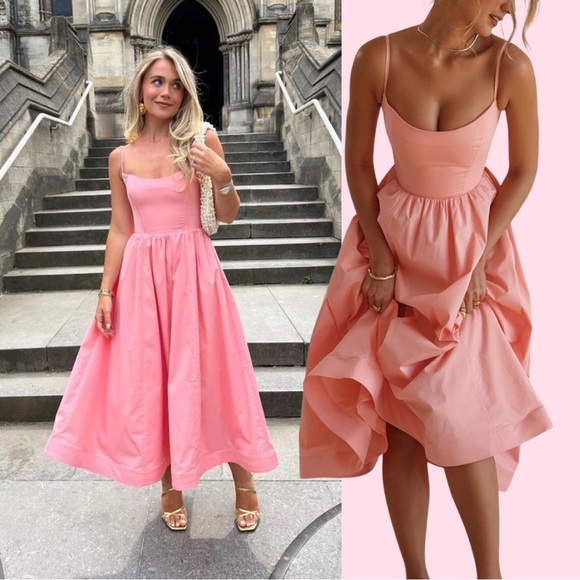 HOUSE OF CB 'Lolita' APRICOT CORSET SUNDRESS (L) *136 - Picture 2 of 16